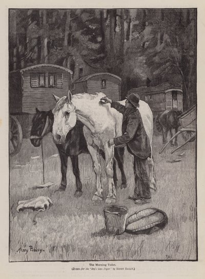 A retrete matinal (gravura) de Henry Bailey
