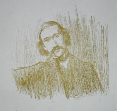 Andre Gide (1861-1942) 1901 (litho) de Henry Bataille