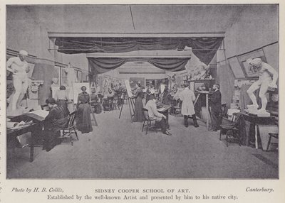 Sidney Cooper School of Art, Canterbury, Kent (foto a p/b) de Henry Beauchamp Collis