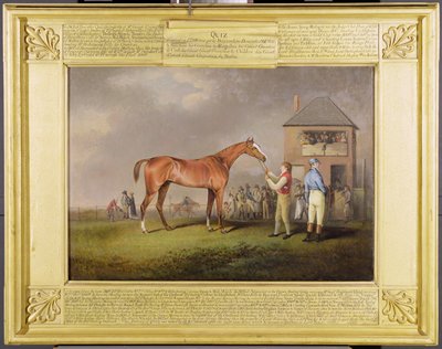 Retrato de &39;Quiz&39;, de propriedade de Lord Rous, após sua última corrida em Newmarket (óleo sobre tela) de Henry Bernard Chalon