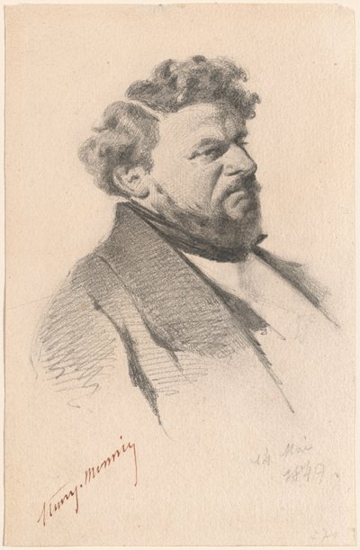 Retrato de um homem de Henry Bonaventure Monnier