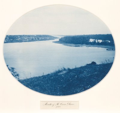 Mouth of the St. Croix River, da série Upper Mississippi River, Views, Volume I de Henry Bosse