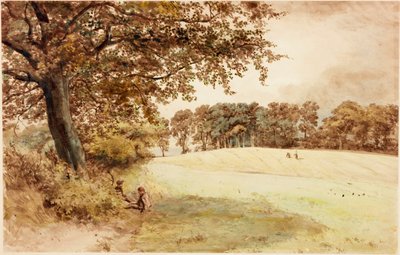 Benwell Hill Top (bodycolour) de Henry Burdon Richardson