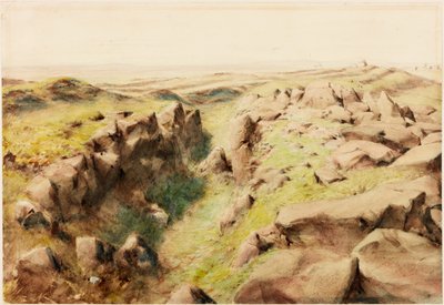 Banco de calcário (bodycolour) de Henry Burdon Richardson