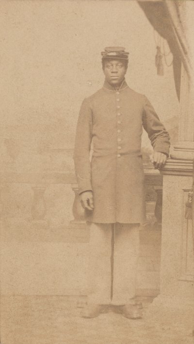 Carte-de-visite de um soldado da União não identificado, 1862-1884. de Henry C. Cushing