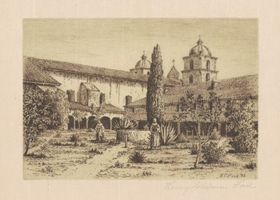Jardim, Missão Santa Bárbara, 1888. de Henry Chapman Ford