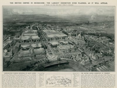 O Império Britânico em Microcosmos (litografia) de Henry Charles Brewer