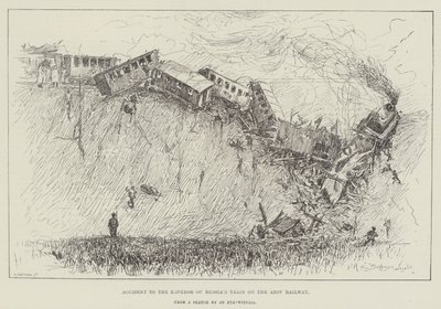 Acidente com o trem do Imperador da Rússia na Ferrovia Azov de Henry Charles Seppings Wright