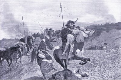 Um antigo ataque aos hunos 180 aC de Henry Charles Seppings Wright