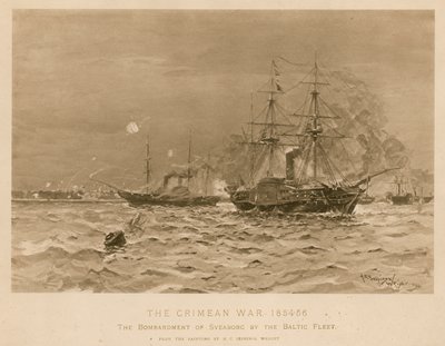Bombardeamento de Sveaborg pela Frota Britânica do Báltico, Guerra da Crimeia de Henry Charles Seppings Wright