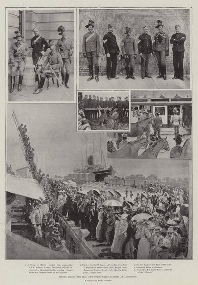 Mãos do outro lado do mar, New South Wales Lancers em Aldershot de Henry Charles Seppings Wright