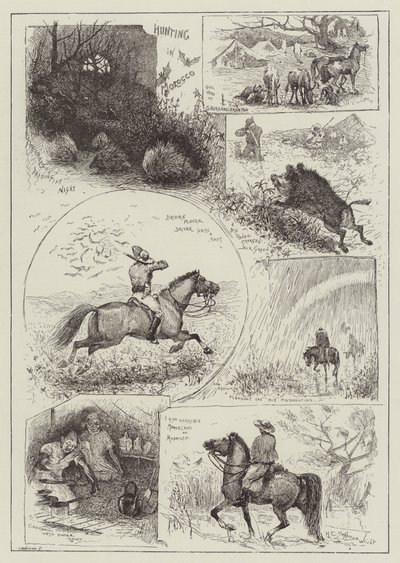Caça em Marrocos de Henry Charles Seppings Wright
