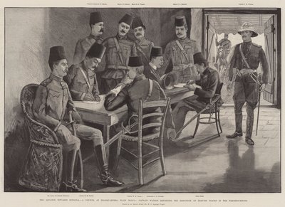O avanço em direção a Dongola, um conselho na sede, Wady Halfa, capitão Watson relatando a descoberta de pistas de dervixes na vizinhança de Henry Charles Seppings Wright