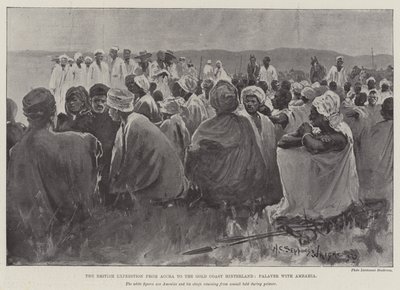 A Expedição Britânica de Acra para o Sertão da Gold Coast, Palaver com Amrahia de Henry Charles Seppings Wright