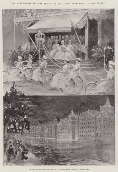 A coroação da rainha da Holanda, Rejoicings em Haia de Henry Charles Seppings Wright