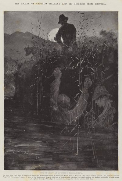 A fuga dos capitães Haldane e Le Mesurier de Pretória de Henry Charles Seppings Wright
