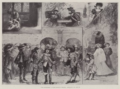 Os Mosqueteiros, no Teatro de Sua Majestade, Tableaux I, II e III de Henry Charles Seppings Wright