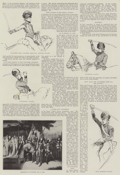 Voluntário tipos há cem anos atrás de Henry Charles Seppings Wright