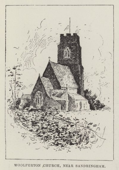 Igreja de Woolferton, perto de Sandringham de Henry Charles Seppings Wright