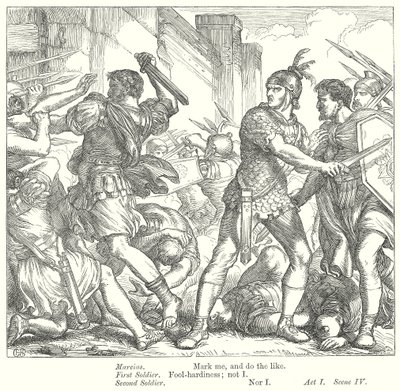 Coriolanus (gravura) de Henry Courtney (after) Selous