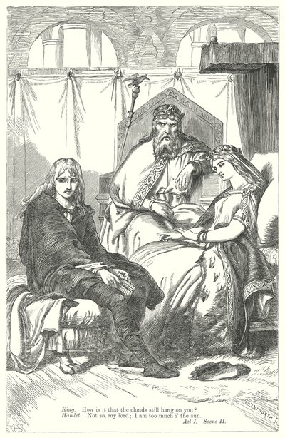 Hamlet (gravura) de Henry Courtney (after) Selous
