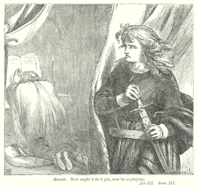 Hamlet (gravura) de Henry Courtney (after) Selous