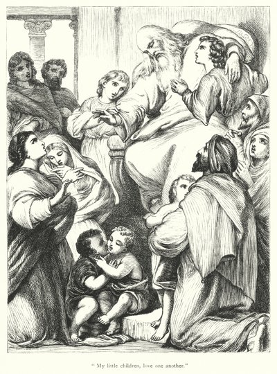 O Apóstolo João (gravura) de Henry Courtney (after) Selous
