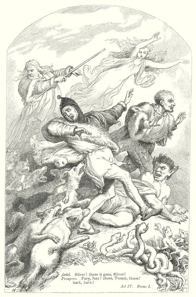 A Tempestade (gravura) de Henry Courtney (after) Selous