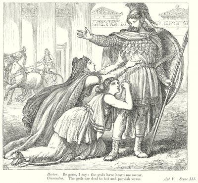 Troilo e Cressida (gravura) de Henry Courtney (after) Selous