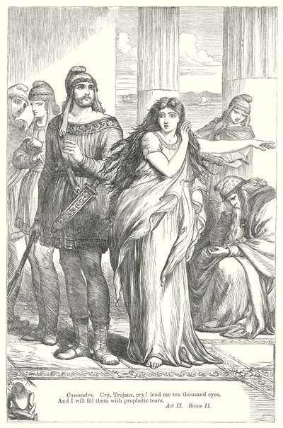 Troilo e Cressida (gravura) de Henry Courtney (after) Selous