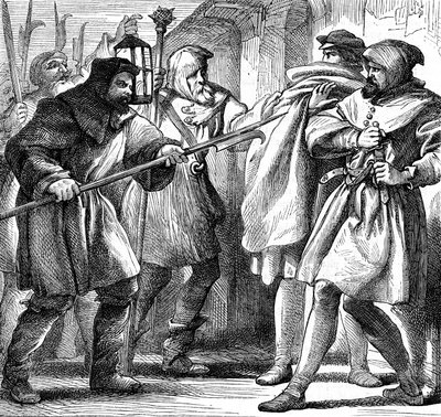 Cena de Shakespeares Muito Barulho por Nada, 1870 de Henry Courtney Selous