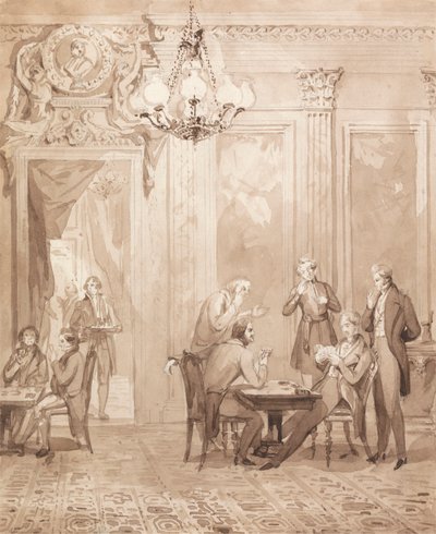 A Vida de um Nobre: Cena a Quinta - The Gambling House de Henry Dawe