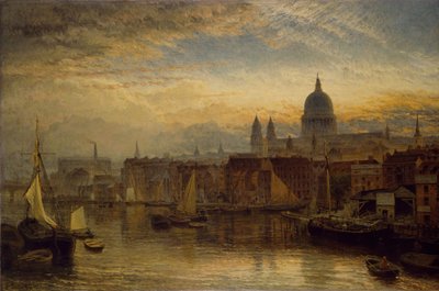 São Paulo do Rio Tâmisa, 1877. de Henry Dawson