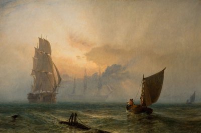 As paredes de madeira da Inglaterra, 1856. de Henry Dawson