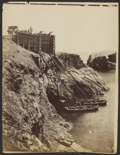 Tiros para carregar os isqueiros com guano, Ilhas Chincha de Henry DeWitt Moulton