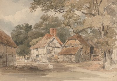 Edifícios Agrícolas entre Árvores de Henry Edridge