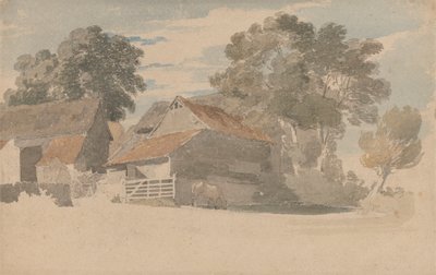 Edifícios Agrícolas com Árvores de Henry Edridge