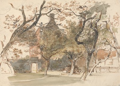 Parte de uma Casa e Jardim de Henry Edridge