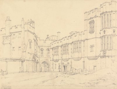 Galeria da Rainha Elizabeth e Portão do Príncipe Negro, Windsor de Henry Edridge