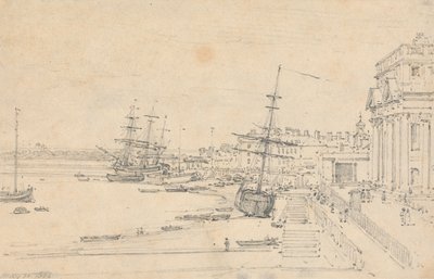 The Custom House, Londres de Henry Edridge