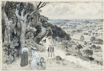 Alderley Edge, um piquenique de Henry Edward Tidmarsh