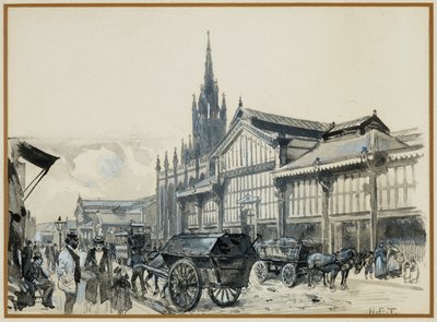 Mercado de Campfield e Igreja de São Mateus de Henry Edward Tidmarsh
