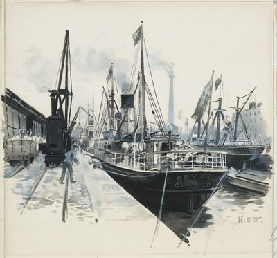 Carregamento em Pomona Dock de Henry Edward Tidmarsh