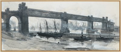 Ship Canal, Ponte de Runcorn de Henry Edward Tidmarsh