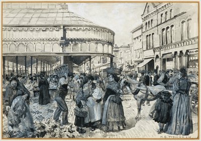 Smithfield Market a partir de Oak Street de Henry Edward Tidmarsh