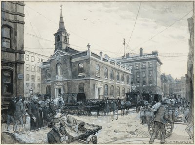 St. James, Manchester (aguarela sobre papel) de Henry Edward Tidmarsh