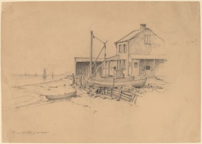 Barcos de Pesca e Barraca de Henry Farrer
