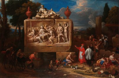 Paisagem de fantasia com St Charles Borromeo Paisagem de fantasia com Saint Charles Borromeo de Henry Ferguson