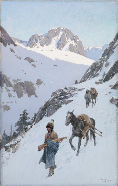Uma caça bem sucedida, 1906. de Henry Francois Farny