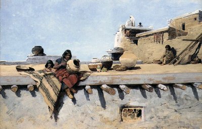Uma Pintora Indiana de Henry Francois Farny